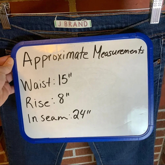 J Brand Blue Jean Cropped Size 27 Cut #208 - Picture 7 of 8